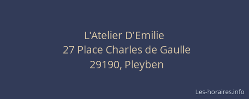 L'Atelier D'Emilie