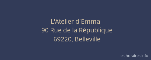 L'Atelier d'Emma