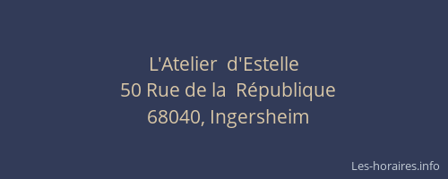 L'Atelier  d'Estelle