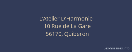 L'Atelier D'Harmonie