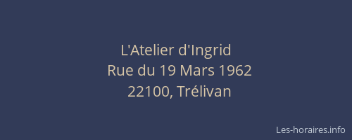 L'Atelier d'Ingrid