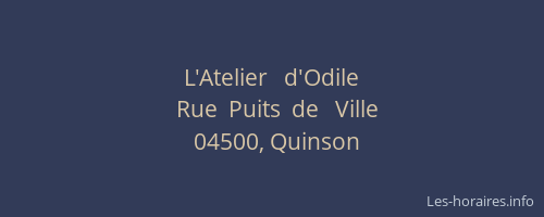 L'Atelier   d'Odile