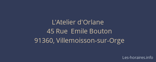 L'Atelier d'Orlane