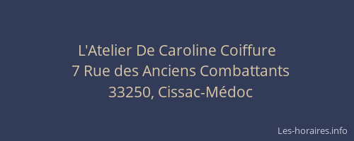 L'Atelier De Caroline Coiffure