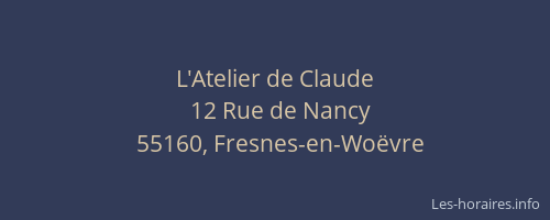 L'Atelier de Claude