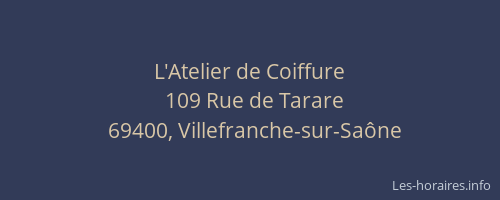 L'Atelier de Coiffure