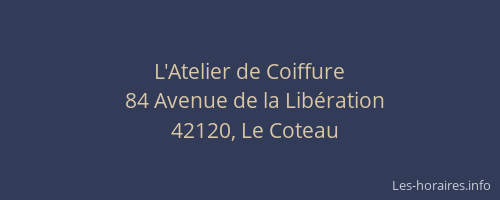 L'Atelier de Coiffure