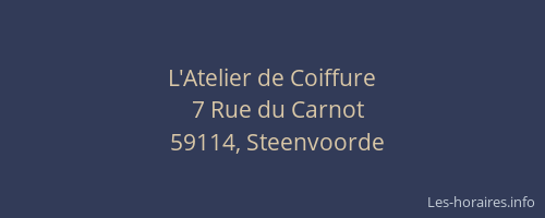L'Atelier de Coiffure