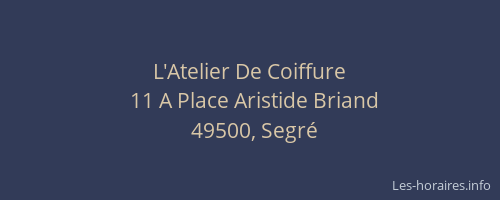 L'Atelier De Coiffure