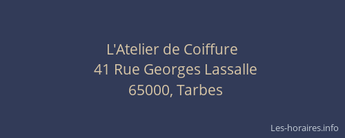 L'Atelier de Coiffure