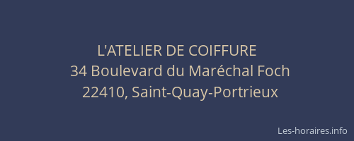 L'ATELIER DE COIFFURE