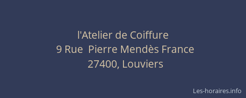 l'Atelier de Coiffure