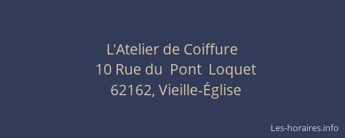 L'Atelier de Coiffure