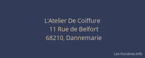L'Atelier De Coiffure