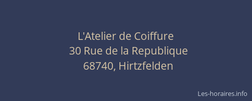 L'Atelier de Coiffure