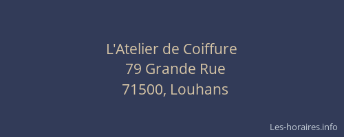 L'Atelier de Coiffure