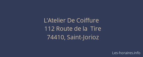 L'Atelier De Coiffure