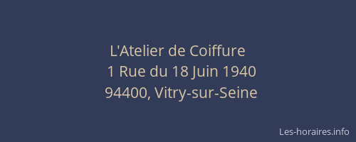 L'Atelier de Coiffure
