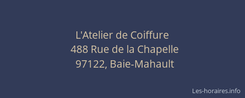 L'Atelier de Coiffure