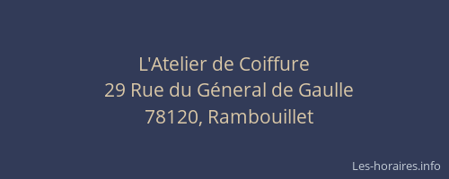 L'Atelier de Coiffure
