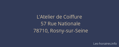 L'Atelier de Coiffure