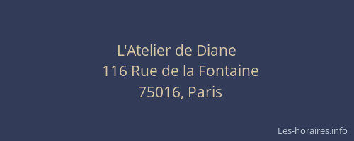 L'Atelier de Diane