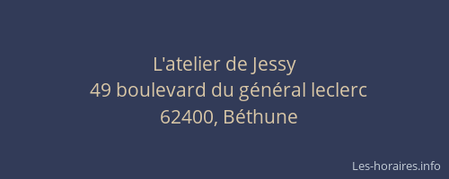 L'atelier de Jessy