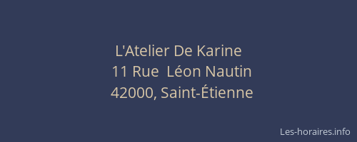 L'Atelier De Karine