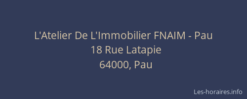 L'Atelier De L'Immobilier FNAIM - Pau