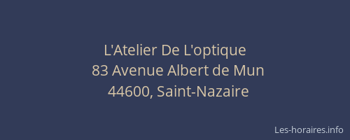 L'Atelier De L'optique