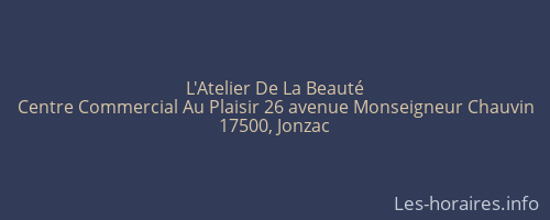 L'Atelier De La Beauté
