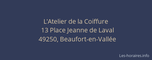 L'Atelier de la Coiffure