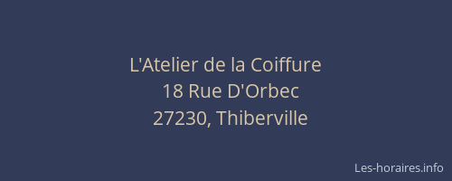 L'Atelier de la Coiffure