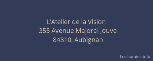 L'Atelier de la Vision