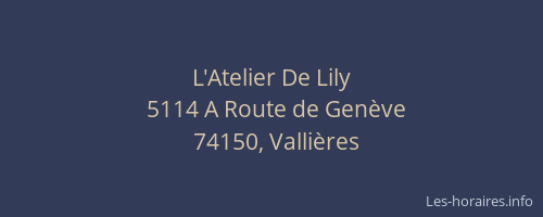 L'Atelier De Lily