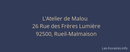 L'Atelier de Malou