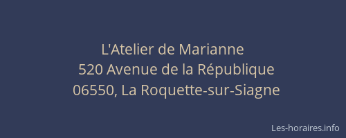 L'Atelier de Marianne