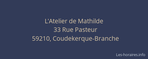 L'Atelier de Mathilde