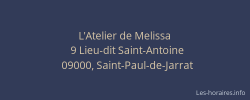 L'Atelier de Melissa