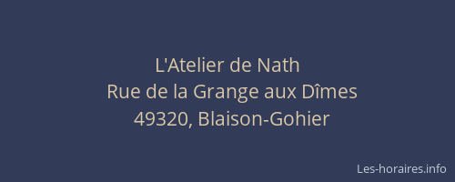 L'Atelier de Nath