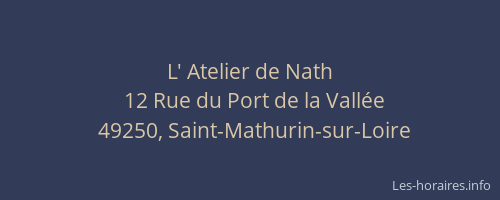 L' Atelier de Nath