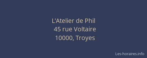 L'Atelier de Phil