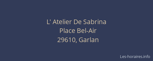 L' Atelier De Sabrina