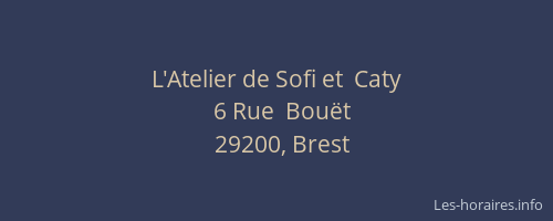 L'Atelier de Sofi et  Caty