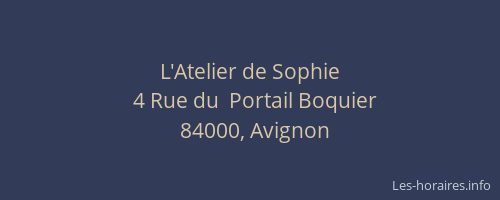 L'Atelier de Sophie