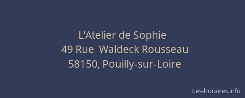 L'Atelier de Sophie