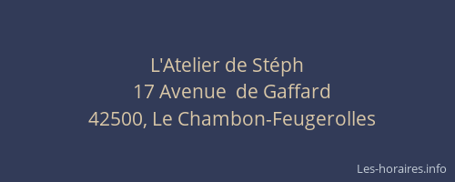 L'Atelier de Stéph
