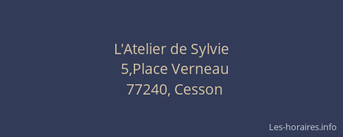 L'Atelier de Sylvie