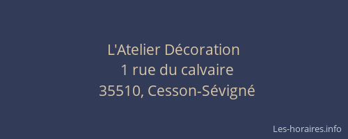 L'Atelier Décoration