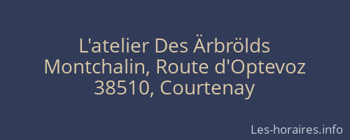 L'atelier Des Ärbrölds